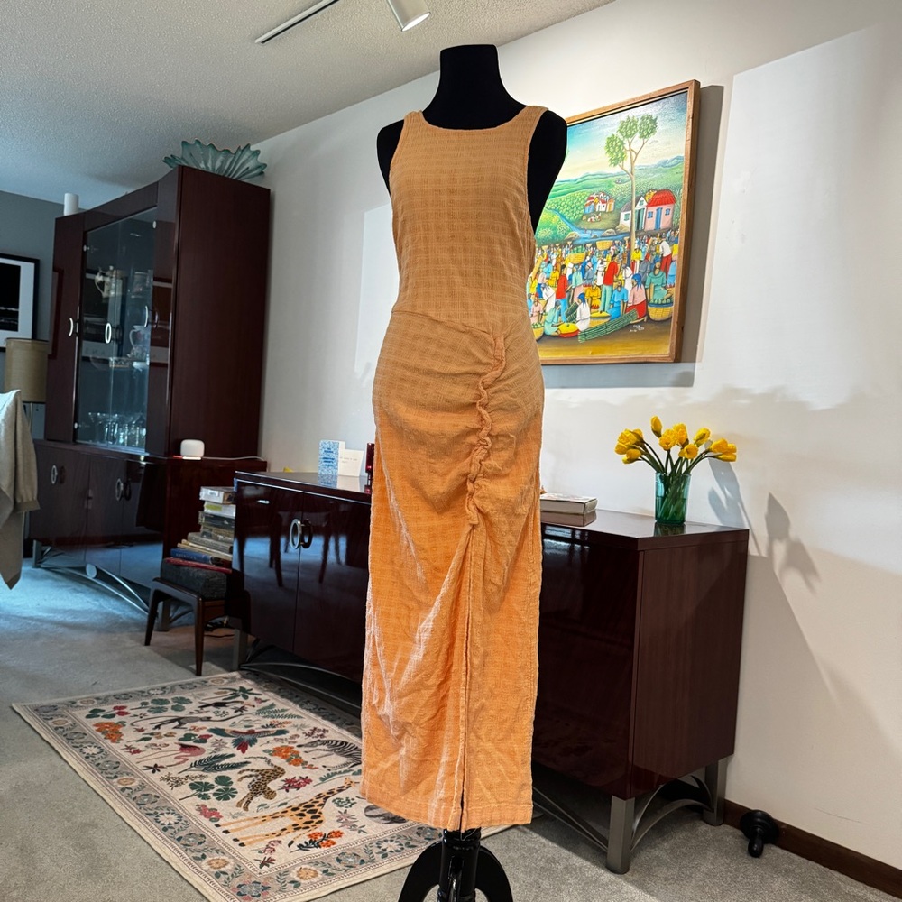 Free People Textured Sherbet Midi Dress